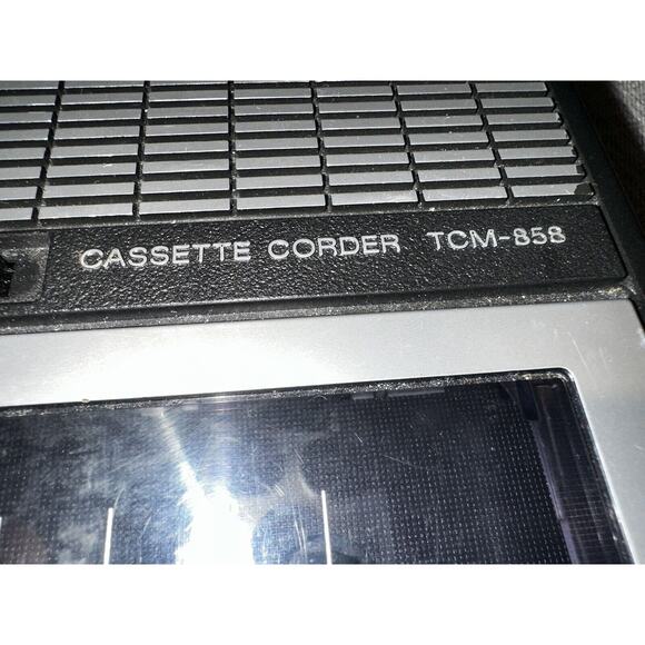 Sony Cassette‎ Corder (TCM-858) Voice Recorder & Player Built in mic Untested - Picture 3 of 11
